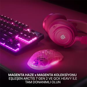 STEELSERIES AEROX 3 MAGENTA HAZE GEN 2 KABLOSUZ GAMING MOUSE
