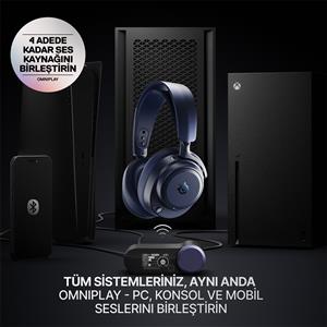 SteelSeries Arctis Nova Pro Omni - Hi-Res Kablosuz Gaming Kulaklık - Gece Mavisi