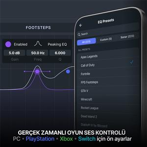 SteelSeries Arctis Nova Pro Omni - Hi-Res Kablosuz Gaming Kulaklık - Gece Mavisi