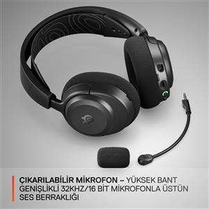 SteelSeries Arctis Nova 3PC Wireless ve Bluetooth Gaming Kulaklık - Siyah