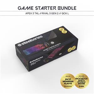 STEELSERIES GAME STARTER  KLAVYE- MOUSE- MOUSE PAD SET-SİYAH