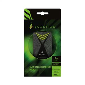SUREFIRE 2,5" 1TB Gaming Bunker Black USB3.2 Taşınabilir Disk