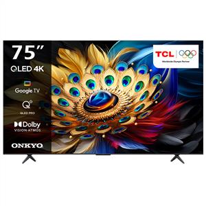 TCL 75C655GTVPRO 75inc 189 cm 4K UHD Google Smart Qled TV,Uydu Alıcılı