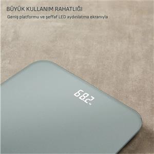 Tefal Classic 180 Kg Kapasiteli Tartı - Gri