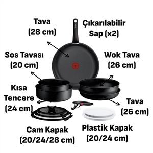 Tefal Ingenio Expertise 12 Parça 5X Büyük Tava Tencere Seti