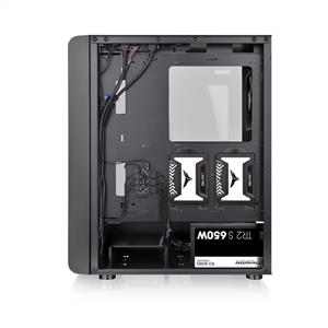 THERMALTAKE S200 TG 650W 80PLUS ARGB 4x120mm Fanlı MidT ATX Siyah Kasa