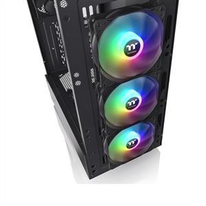 THERMALTAKE S200 TG 650W 80PLUS ARGB 4x120mm Fanlı MidT ATX Siyah Kasa