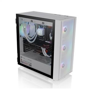 THERMALTAKE H570 TG 750W 80PLUS ARGB 3x120mm Fan Mesh Pencereli Beyaz Oyuncu Kasası