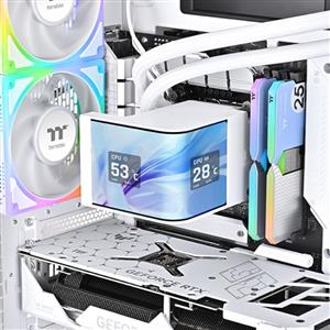 THERMALTAKE MAGCurve 360 Ultra 6,67" Amoled Ekranlı 360mm Intel/AM5 Beyaz Sıvı Soğutucu