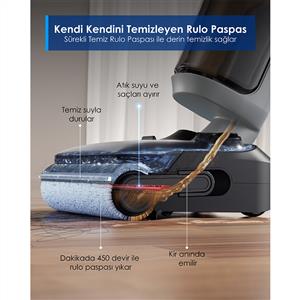 Tineco Floor One i5 Stretch Plus Şarjlı Islak Kuru Süpürge