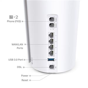 TP-LINK DECO X73-DSL 574MBPS-4804MBPS KABLOSUZ-AX Wi-Fi 6 4 PORT VDSL MODEM