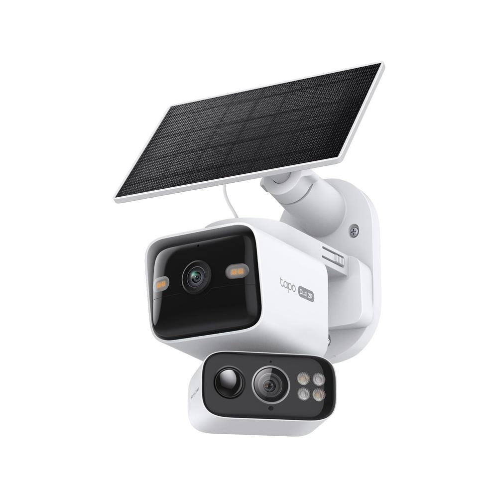 TP-LINK TAPO C645D 360° GÜNES ENERJILI ÇIFT LENS DIS MEKAN KABLOSUZ IP KAMERA 2K KIT