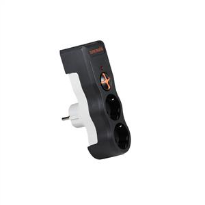 TUNÇMATİK POWERSURGE 2 Lİ SURGE PROTECTION PLUG 1050 JOULE- Siyah