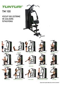 Tunturi TM 100 Vücut Geliştirme Ve Çalışma İstasyonu ( 100 kg Pla FNS-KONVGTTUN004