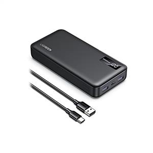 UGREEN 20.000 mAh PD 3.0 Hızlı Şarj Powerbank 1xUSB-C, 2xUSB-A - Siyah