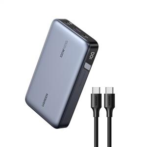 UGREEN 20.000 mAh 100W PD Hızlı Şarj Powerbank 2xUSB-C, 1xUSB-A - Gri