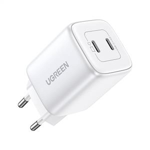 UGREEN Nexode 45W GaN Hızlı Şarj Cihazı Type-C QC PD 2xUSB-C - Beyaz