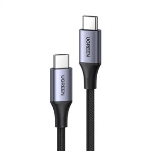 UGREEN USB-C 240W Örgülü Hızlı Şarj Kablosu, 2 Metre - Siyah