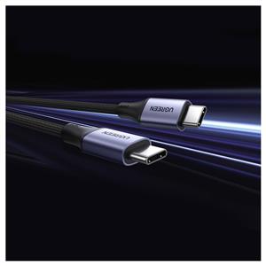UGREEN USB-C 240W Örgülü Hızlı Şarj Kablosu, 2 Metre - Siyah