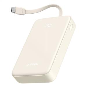 UGREEN 20.000 mAh PD 20W Kablolu Hızlı Şarj Powerbank - Bej