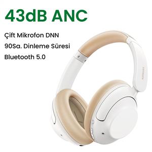 UGREEN HiTune Max5 Hibrit ANC Kablosuz Kulak Üstü Kulaklık - Beyaz