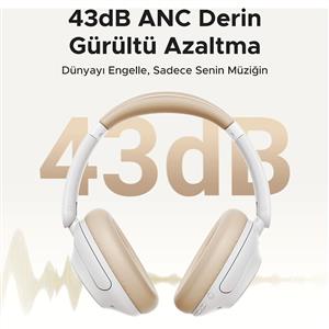 UGREEN HiTune Max5 Hibrit ANC Kablosuz Kulak Üstü Kulaklık - Beyaz