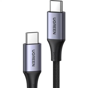 UGREEN USB-C 240W Örgülü Hızlı Şarj Kablosu 1m - Siyah