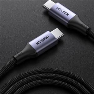 UGREEN USB-C 240W Örgülü Hızlı Şarj Kablosu 1m - Siyah