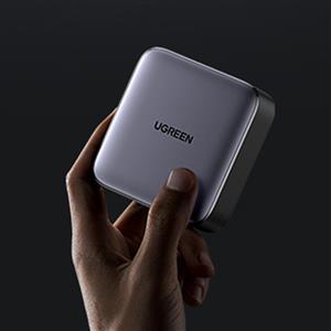 UGREEN Nexode 65W GaN 2 Masaüstü Hızlı Şarj Cihazı İstasyonu 2xUSB-A, 2xUSB-C  - Gri