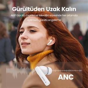 UGREEN HiTune T3 ANC Kablosuz Kulak İçi Kulaklık - Beyaz