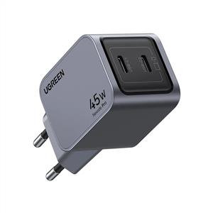 UGREEN Nexode Pro 45W GaN Hızlı Şarj Cihazı ( Type-C QC PD 2xUSB-C ) - Uzay Grisi
