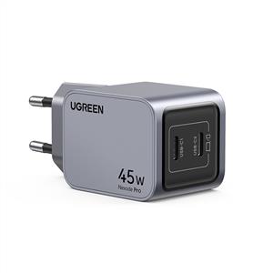 UGREEN Nexode Pro 45W GaN Hızlı Şarj Cihazı ( Type-C QC PD 2xUSB-C ) - Uzay Grisi