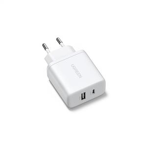 UGREEN 20W 2 Portlu Hızlı Şarj Cihazı ( 1xUSB-A, 1xUSB-C ) - Beyaz