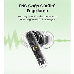 UGREEN HiTune P3 Yapay Zeka Gürültü Engelleyici Kablosuz Kulak İçi Kulaklık - Beyaz
