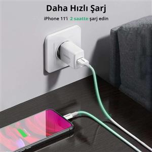 UGREEN USB-A to MFI Lightning Nikel Kaplama Kablo 1m - Siyah
