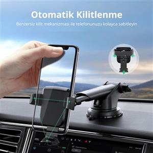 UGREEN Gravity Vantuzlu Telefon Tutucu - Siyah