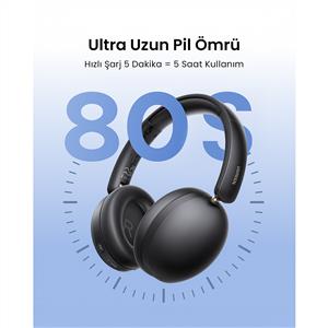 UGREEN HiTune Max2 Yapay Zeka Destekli NC Kablosuz Kulak Üstü Kulaklık - Siyah