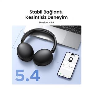 UGREEN HiTune Max2 Yapay Zeka Destekli NC Kablosuz Kulak Üstü Kulaklık - Siyah
