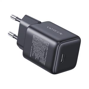 UGREEN 30W GaN USB-C Tek Portlu Hızlı Şarj Cihazı - Gri