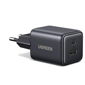 UGREEN 20W GaN Hızlı Şarj Cihazı Type-C QC PD 1xUSB-C, 1xUSB-A, Siyah