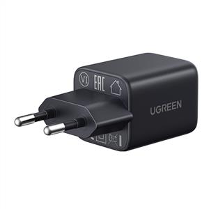 UGREEN 20W GaN Hızlı Şarj Cihazı Type-C QC PD 1xUSB-C, 1xUSB-A, Siyah