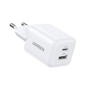 UGREEN 20W GaN Hızlı Şarj Cihazı Type-C QC PD 1xUSB-C, 1xUSB-A, Beyaz