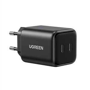 UGREEN 45W GaN Hızlı Şarj Cihazı Type-C QC PD 2xUSB-C - Siyah