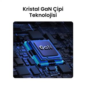 UGREEN 45W GaN Hızlı Şarj Cihazı Type-C QC PD 2xUSB-C - Siyah