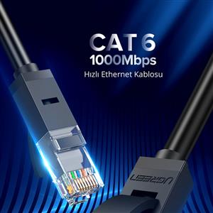 UGREEN 1000Mb/s Cat6 Ethernet Kablosu 2 Metre - Siyah