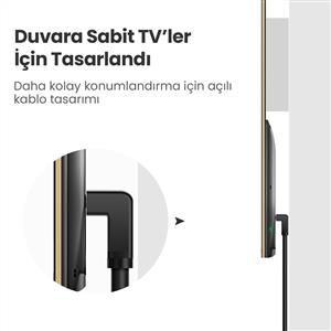 UGREEN 90 Derece Açılı 4K HDMI Kablo 2m - Siyah