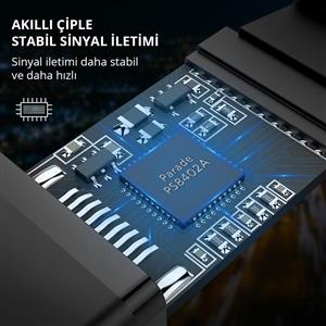 UGREEN 4K Displayport to HDMI Dönüştürücü Kablo 1.5 Metre - Siyah