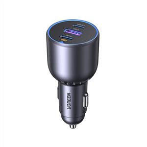 UGREEN 130W 3 Portlu Araç İçi Şarj Cihazı Çakmaklık Adaptörü