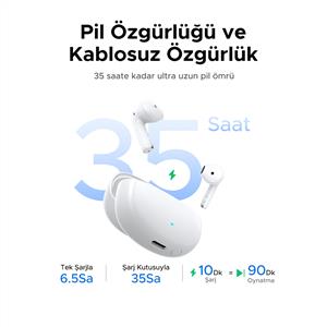 UGREEN LightBuds H5 Pro ENC Kablosuz Bluetooth Kulak İçi Kulaklık - Beyaz