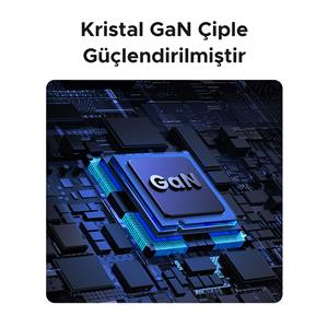 UGREEN 45W GaN Hızlı Şarj Adaptörü ( 1xUSB-C + 1xUSB-A ) - Siyah